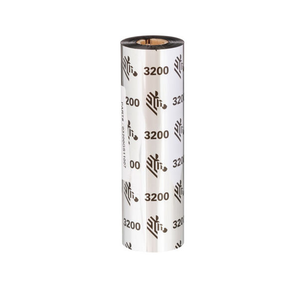 Picture of Zebra 3200 Wax/Resin Ribbons - 110mm x 450M